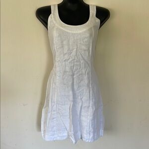 Boston Proper White Midi Dress